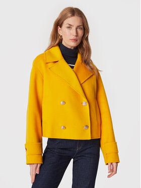 Tommy Hilfiger Tommy Hilfiger Cappotto di lana WW0WW37309 Giallo Regular Fit