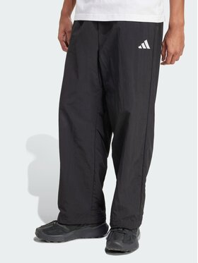 adidas adidas Spodnie materiałowe 151555 Czarny Loose Fit