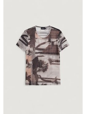 Desigual Desigual Тишърт TS_DELAWARE Черен Shirt Fit