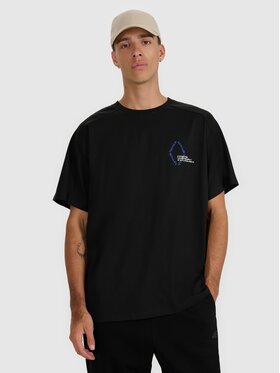 4F 4F T-Shirt 4FWAW25TTSHM2401-20S Czarny Oversize