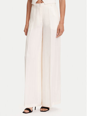 Guess Guess Bavlnené nohavice W5YB02 WH5N2 Écru Regular Fit