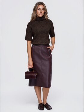 Ombre Ombre Svetr OW-SW-E0049 Hnědá Regular Fit