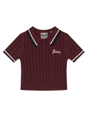 Guess Guess Polo J5BP01 Z1152 Μπορντό Regular Fit