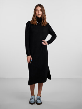 Pieces Pieces Strickkleid Juliana 17126281 Schwarz Regular Fit