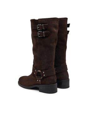 Tommy Jeans Tommy Jeans Ratsasaapad Tjw Brushed Suede Biker Boots EN0EN03110 Tumepruun