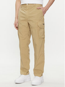 Aeronautica Militare Aeronautica Militare Pantaloni din material 241PA1578CT3244 Bej Regular Fit
