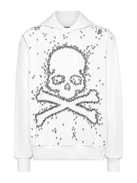 PHILIPP PLEIN PHILIPP PLEIN Bluza 20431 Biały Regular Fit