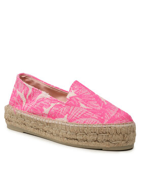 Manebi Espadrile Cotton Jaquard Double Sole Espadrilles G 4.7 D0 Ružičasta