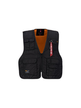 Alpha Industries Alpha Industries Kamizelka Utility Vest Czarny Regular Fit