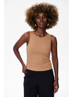 blue shadow blue shadow Top Texo Beżowy Regular Fit