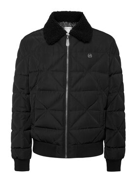 PHILIPP PLEIN PHILIPP PLEIN Vatovaná bunda 11605 Černá Regular Fit