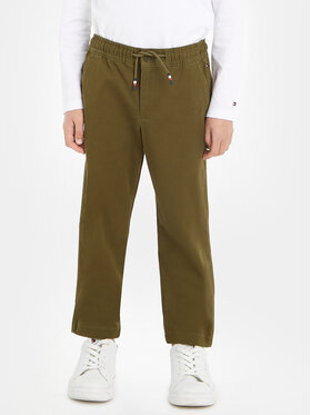 Tommy Hilfiger Tommy Hilfiger Hlače KB0KB08469 Zelena Regular Fit