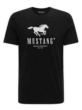 Mustang Mustang T-Shirt ALEX C PRINT Czarny Regular Fit