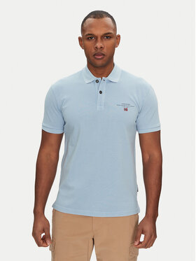 Napapijri Napapijri Polo Elbas NP0A4GDL Błękitny Regular Fit