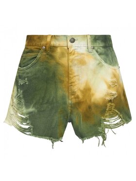 PINKO PINKO Szorty jeansowe 1J10XR Y84G Zielony Regular Fit