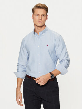 Tommy Hilfiger Tommy Hilfiger Cămașă Solid Heritage MW0MW35774 Albastru Regular Fit