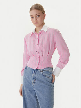 Morgan Morgan Koszula 261-CLICK.F Różowy Slim Fit