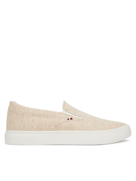 Tommy Hilfiger Tommy Hilfiger Sneakers aus Stoff Harlem Core Ii Slip On Chambray FM0FM05819 Beige