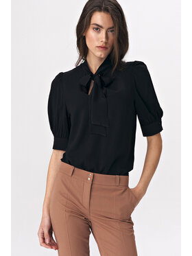 NIFE NIFE Bluzka Bluzka Czarny Classic Fit