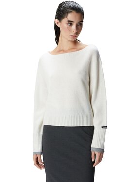 PINKO PINKO Sweter Maglia donna europeo cashmire Beżowy Comfort Fit