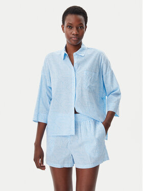 DKNY DKNY Pijama YI50046 Albastru celest Regular Fit