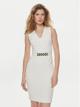 Marciano Guess Marciano Guess Coctailkleid 4GGK31 7070A Écru Regular Fit