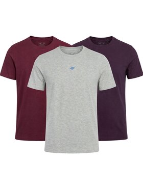 4F 4F T-Shirt Z-TTSHM3947-3-I Biały Regular Fit