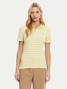Tommy Hilfiger Tommy Hilfiger Polo 1985 WW0WW43225 Dzeltens Slim Fit