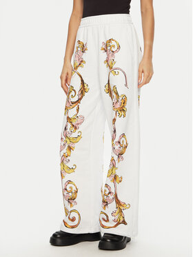Versace Jeans Couture Versace Jeans Couture Долнище анцуг 78HAA3P0 Бял Relaxed Fit