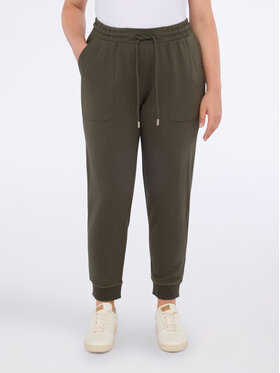 Fiorella Rubino Fiorella Rubino Pantaloni di tessuto P828L002185N035 Verde Regular Fit