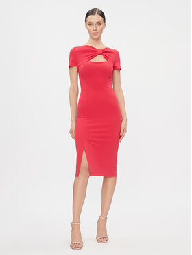 Rinascimento Rinascimento Коктейлна рокля CFC0115348003 Розов Slim Fit