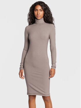 Calvin Klein Calvin Klein Rochie de zi Modal Rib K20K204599 Maro Slim Fit