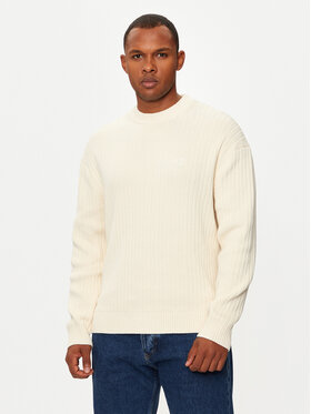 Calvin Klein Jeans Calvin Klein Jeans Sweter J30J326193 Écru Regular Fit