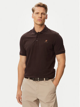 Beverly Hills Polo Club Beverly Hills Polo Club Tricou polo P-SS26M-P4501247 Maro închis Regular Fit