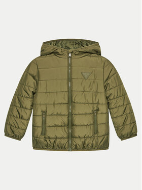 Guess Guess Пухено яке H4BJ10 WCFM0 Зелен Regular Fit