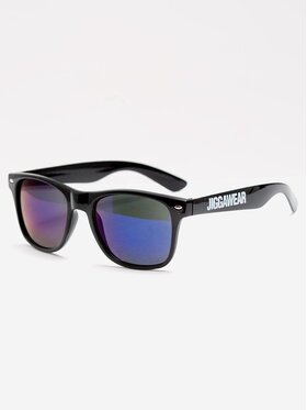 Jigga Wear Jigga Wear Okulary przeciwsłoneczne Okulary Przeciwsłoneczne Czarne / Fioletowe Lustro Jigga Wear Name Wayfarer uni Czarny