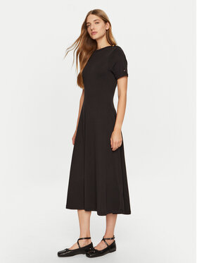 Tommy Hilfiger Tommy Hilfiger Rochie de zi WW0WW43838 Negru Regular Fit