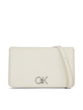 Calvin Klein Calvin Klein Handtasche Re-Lock Double Gusett Xbody K60K611531 Écru