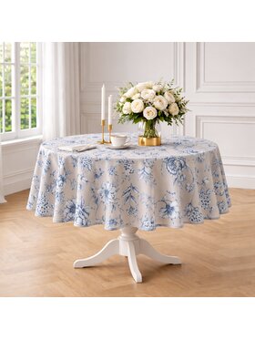 Roseberry Home Roseberry Home Obrus Blossom Blue Niebieski