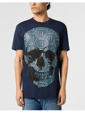 PHILIPP PLEIN PHILIPP PLEIN T-Shirt 31298 Tmavomodrá Regular Fit