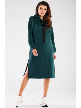 Infinite You Infinite You Úpletové šaty M269 Zelená Basic Fit