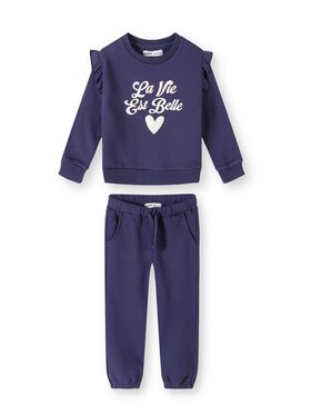 minoti minoti Komplet dresowy 32FLEECE121 Granatowy Regular Fit