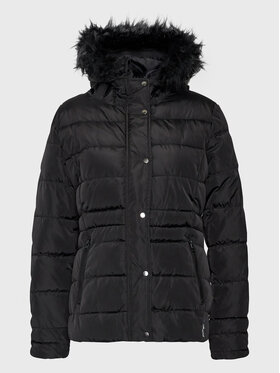 HYPE HYPE Vatovaná bunda TWAO-351 Čierna Regular Fit
