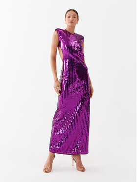 MVP Wardrobe MVP Wardrobe Sukienka wieczorowa MVPE3AB055.0TL0053 Fioletowy Regular Fit