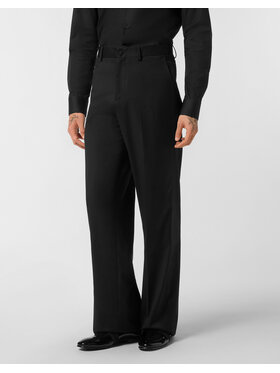 PHILIPP PLEIN PHILIPP PLEIN Bavlnené nohavice 24127 Čierna Wide Fit