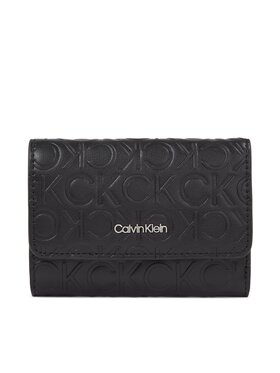Calvin Klein Calvin Klein Portofel pentru femei Ck Must Trifold Sm Emb K60K611325 Negru