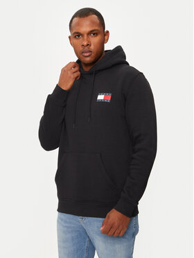 Tommy Jeans Tommy Jeans Džemperis ar kapuci Essential DM0DM20738 Melns Regular Fit