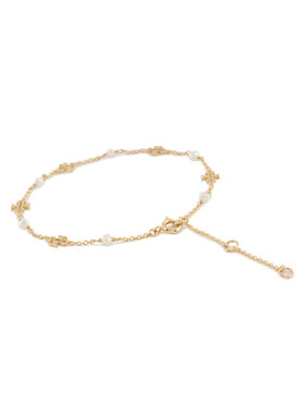 Tory Burch Zapestnica Kira Pearl Delicate Chain 136788 Zlata