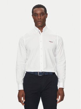 Hechter Paris Hechter Paris Πουκάμισο 60223 151620 Λευκό Modern Fit