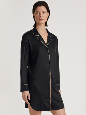 Calida Calida Koszula nocna 32855 Czarny Comfortable Fit